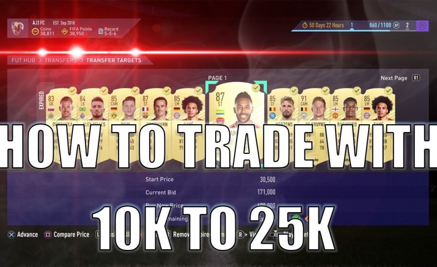 HOW TO TRADE WITH 10K - 25K ON FIFA 21!!! BUILD UP YOUR COINS QUICKLY! FIFA 21 TRADING TIPS