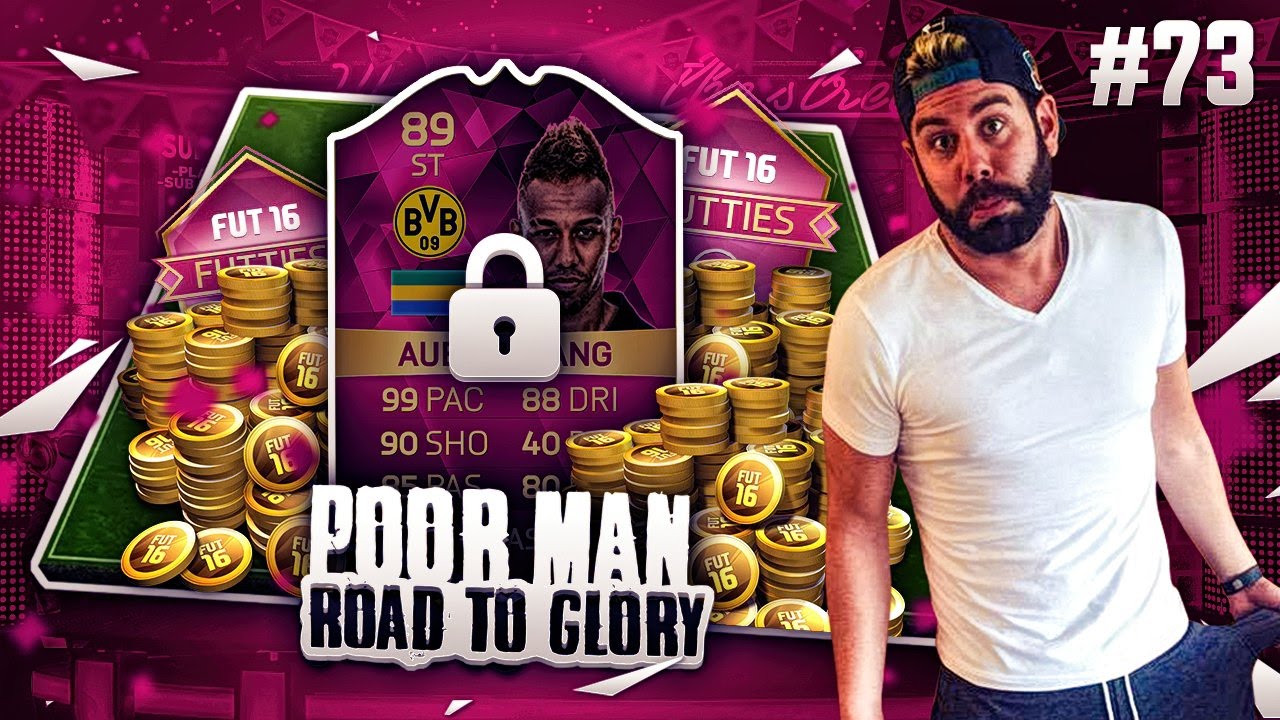 I WANT PINK AUBAMEYANG!!!!! PLZ EA!!! - POOR MAN RTG #73 - FIFA 16 Ultimate Team FUTTIES CUP