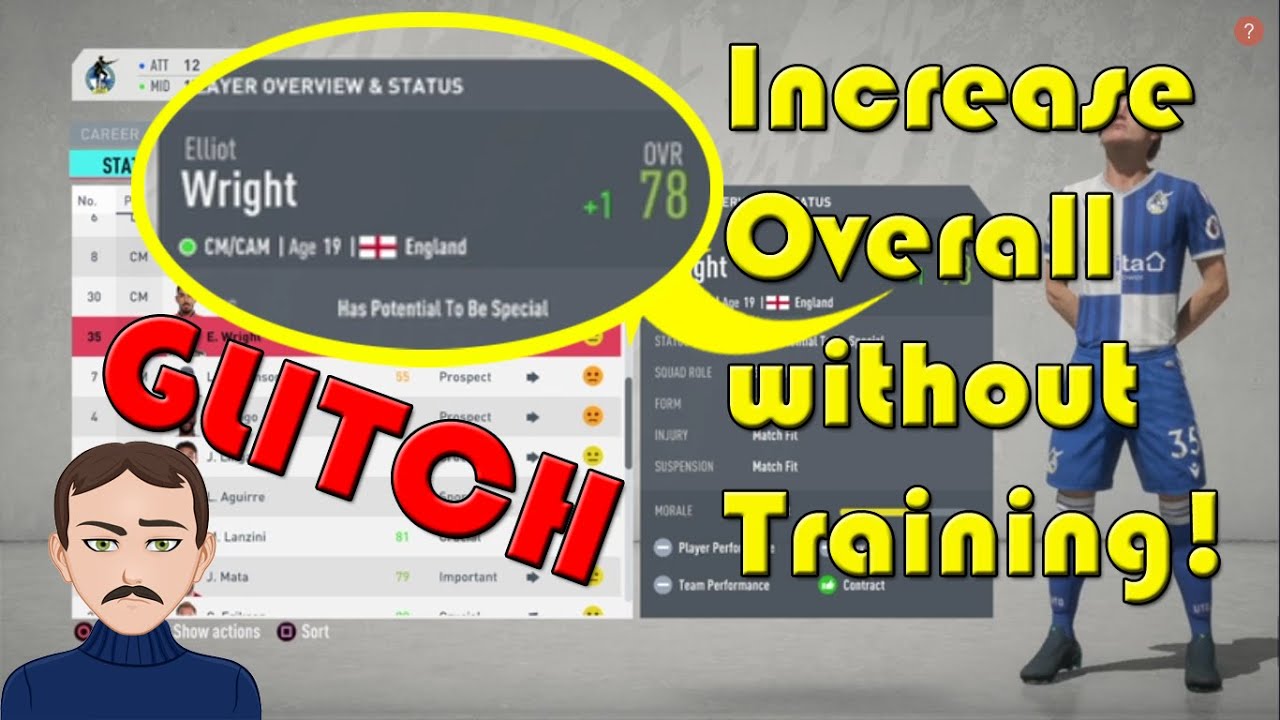 Increase Player Overall and Value WITHOUT Training! Glitch! FIFA 20 Career Mode