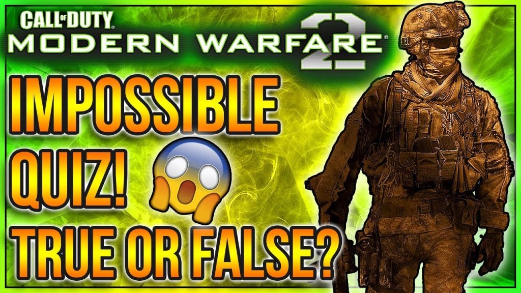 MODERN WARFARE 2 QUIZ! (True or False) | Call of Duty Quiz