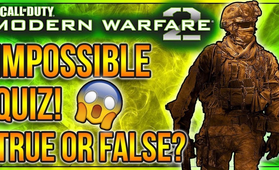 MODERN WARFARE 2 QUIZ! (True or False) | Call of Duty Quiz