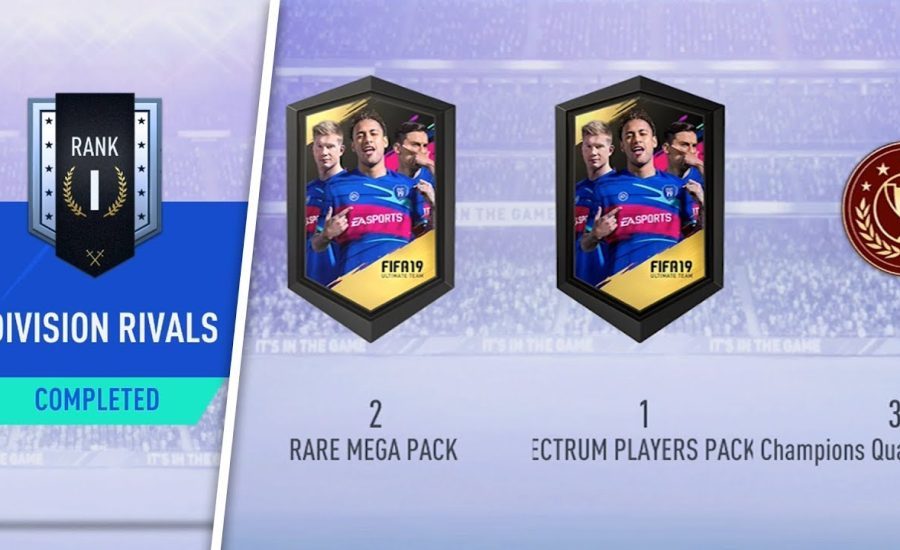 MY RANK 1 DIVISION RIVALS REWARDS! WALKOUT IN A PACK! #FIFA19 ULTIMATE TEAM