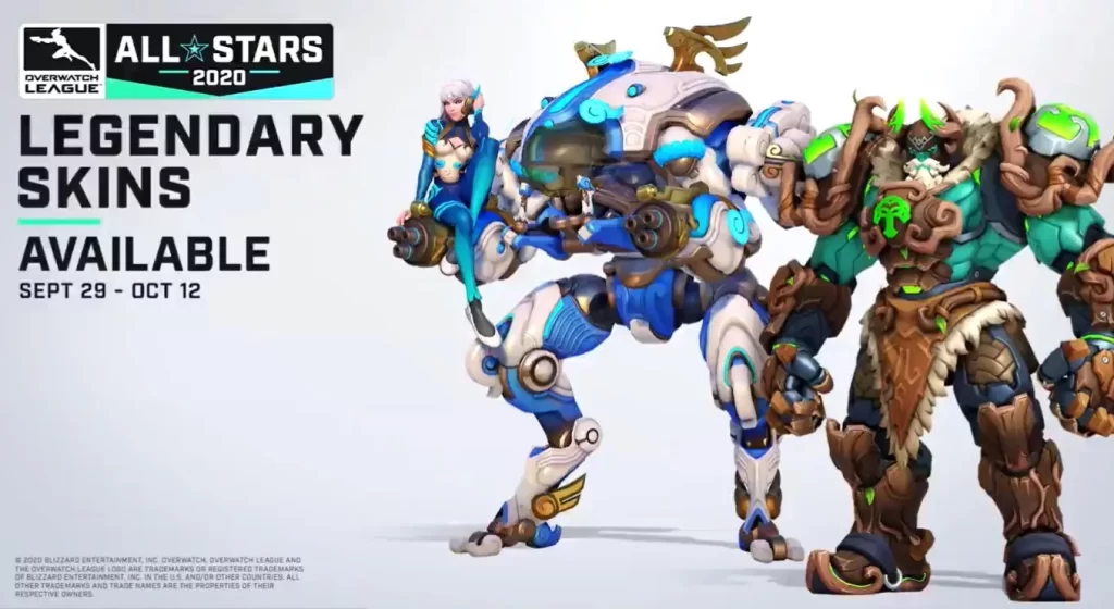 The Overwatch All-Star Legendary Skins have been revealed