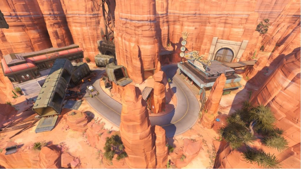 Overwatch: Route 66 Map Guide - All important positions of the map