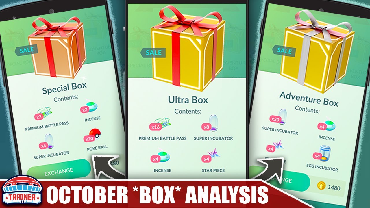 PoGO – Pokémon GO: Are Special Box, Super Box, Hyperbox worth it in early October?