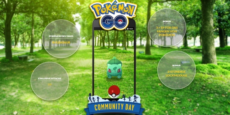 PoGO – Pokémon GO: I choose you, Bisasam! All info on the third Community Day (quick tip)