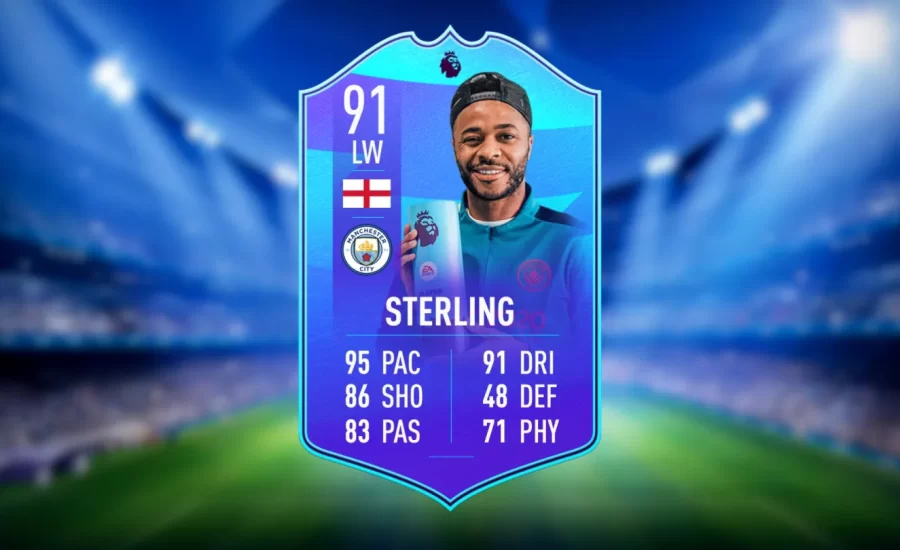 Premier League POTM Raheem Sterling as SBC in FIFA 22