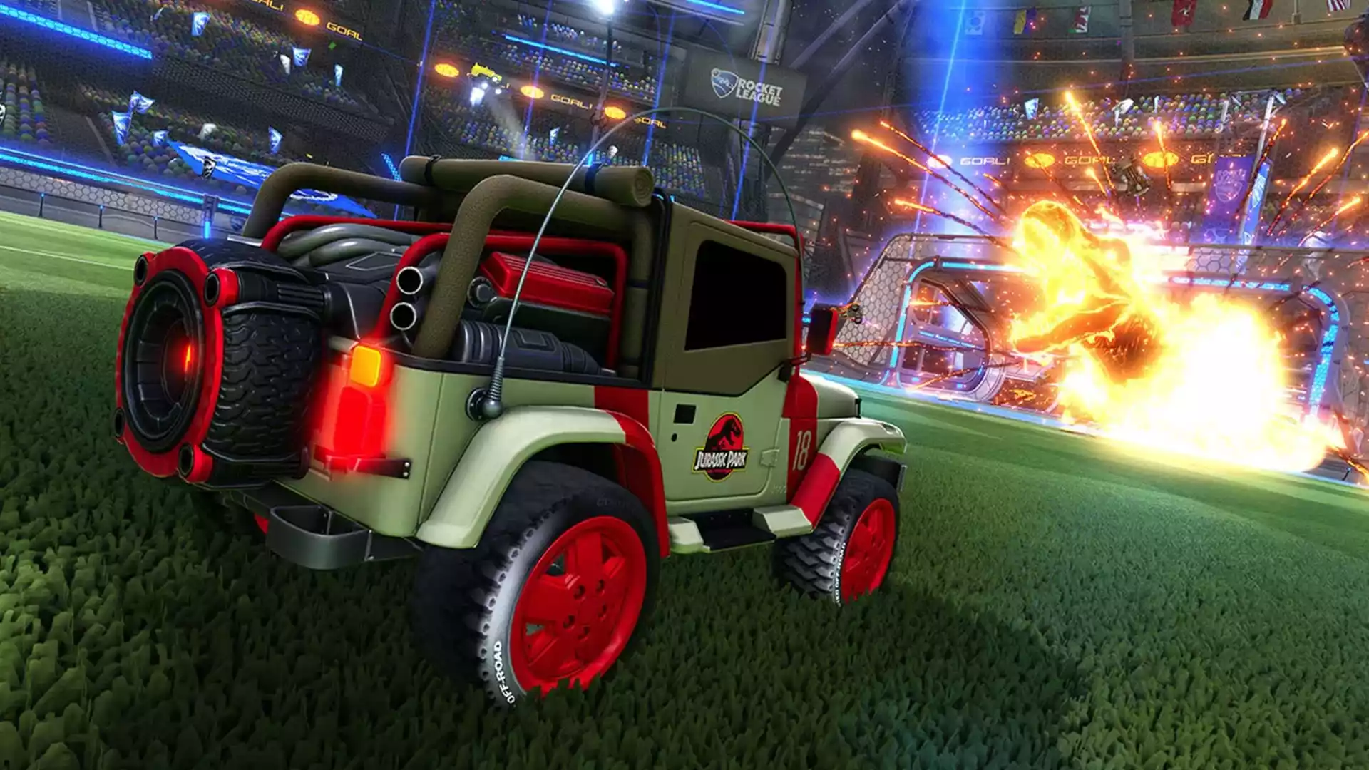 Rocket League Jurassic Jeep Wrangler Hitbox, release date & all details