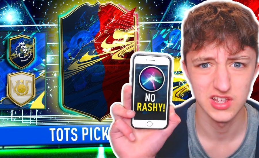 SIRI decides my RED PLAYER PICKS during PREMIER LEAGUE TOTS!!! | FIFA 21 FUT CHAMPIONS REWARDS