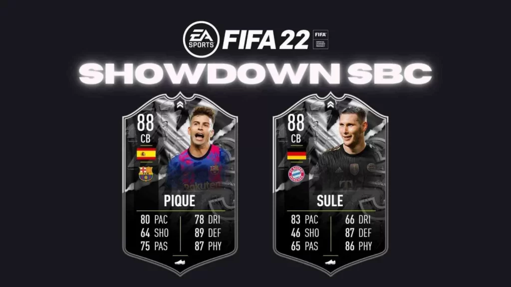 Sule-Vs-Pique-First-Showdown-SBC-in-FIFA-22