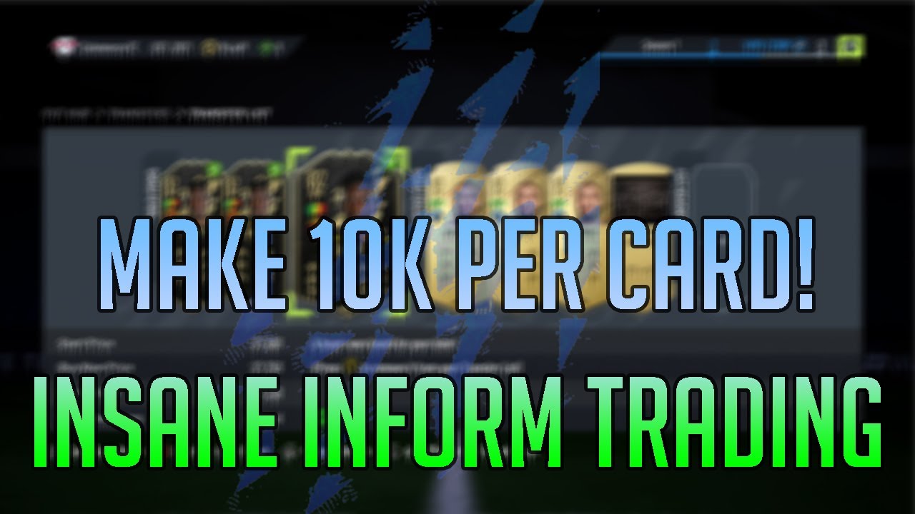 THE BEST INFORM CARDS TO TRADE WITH ON FIFA 22! MAKE 10K PER CARD & OVER 100K PER HOUR!! EASY PROFIT