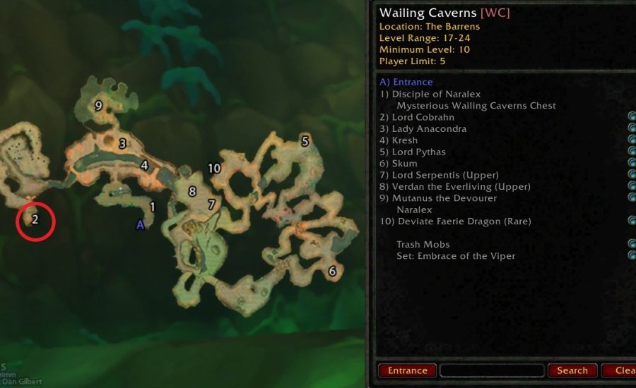 WoW Guide Wailing Caverns