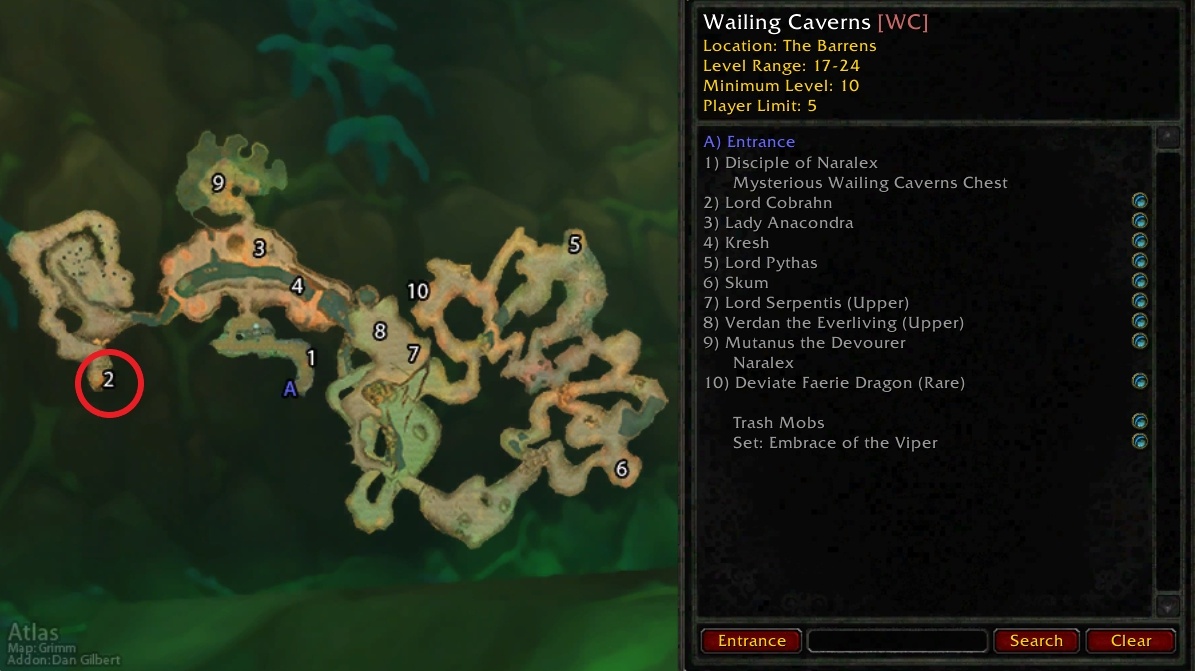 WoW Guide Wailing Caverns