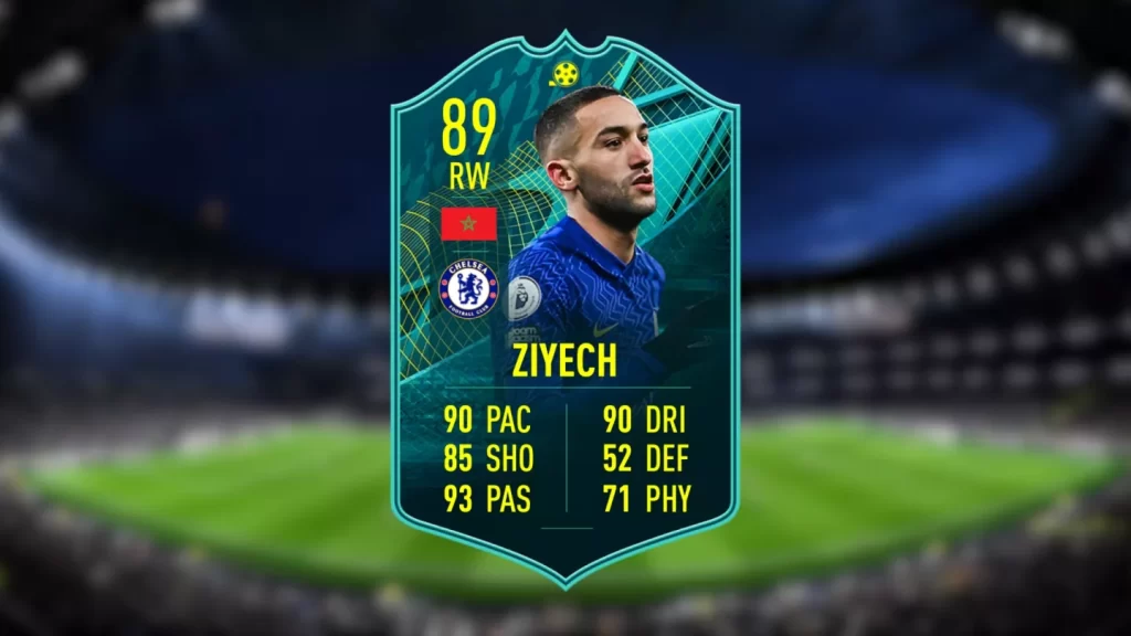 Ziyech Player Moments SBC in FIFA 22 - Cheapest Solution & Rewards