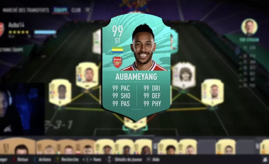 Aubameyang's FIFA 21 Ultimate Team is meta through and through