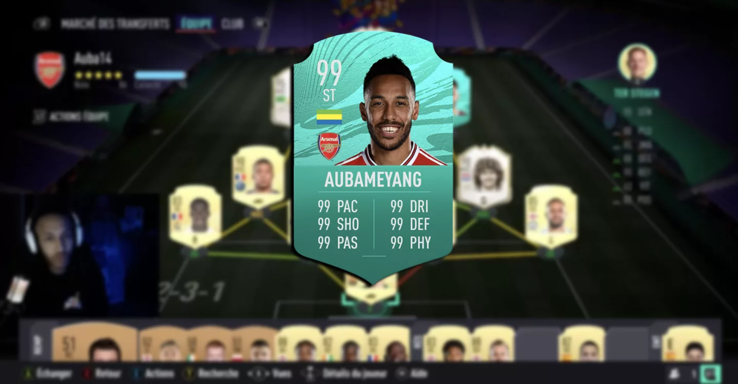 Aubameyang's FIFA 21 Ultimate Team is meta through and through