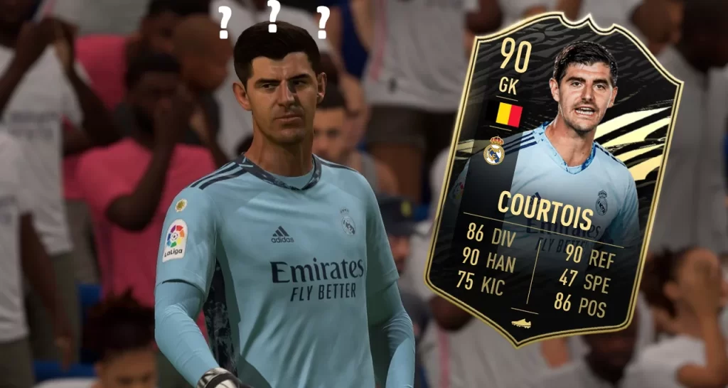 FIFA 21: Real keeper Thibaut Courtois does not like his 99 card