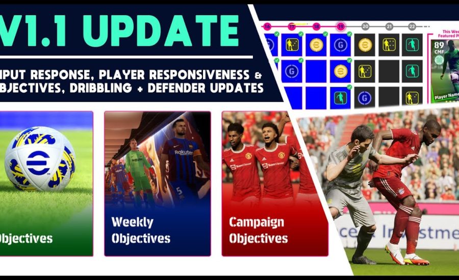 eFootball 2022 | V1.1 HUGE Update Breakdown - Improved Responsiveness, Defending & Goalkeepers!