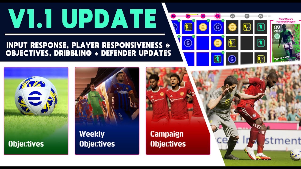 eFootball 2022 | V1.1 HUGE Update Breakdown - Improved Responsiveness, Defending & Goalkeepers!