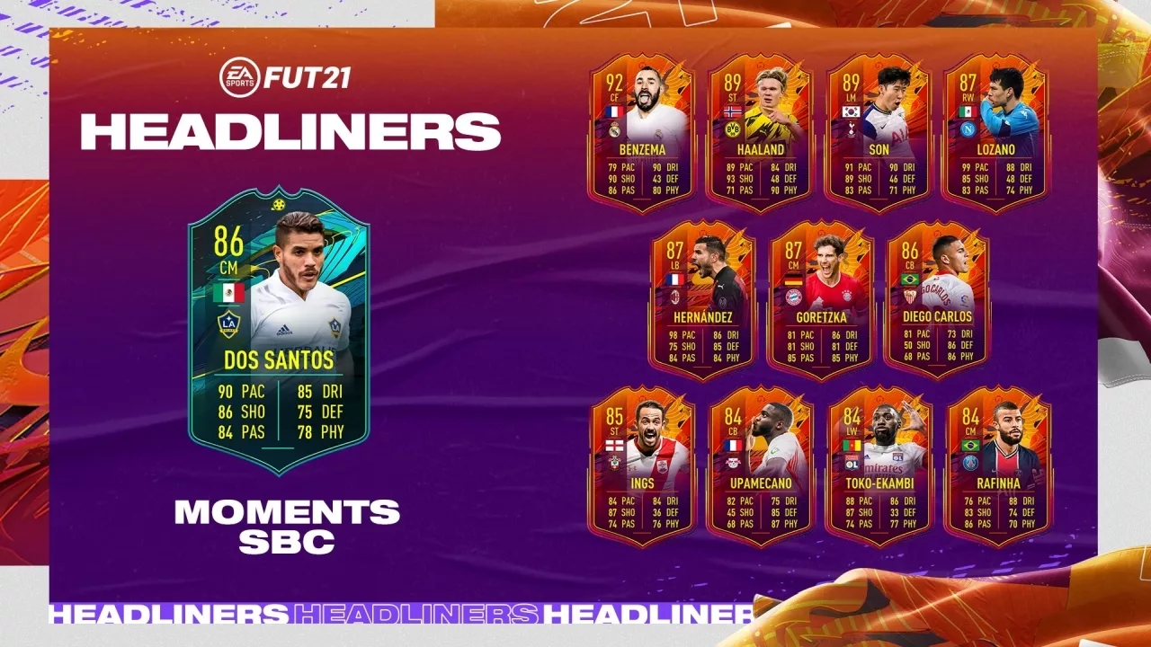 FIFA 21 Player Moments Jonathan dos Santos SBC Solution