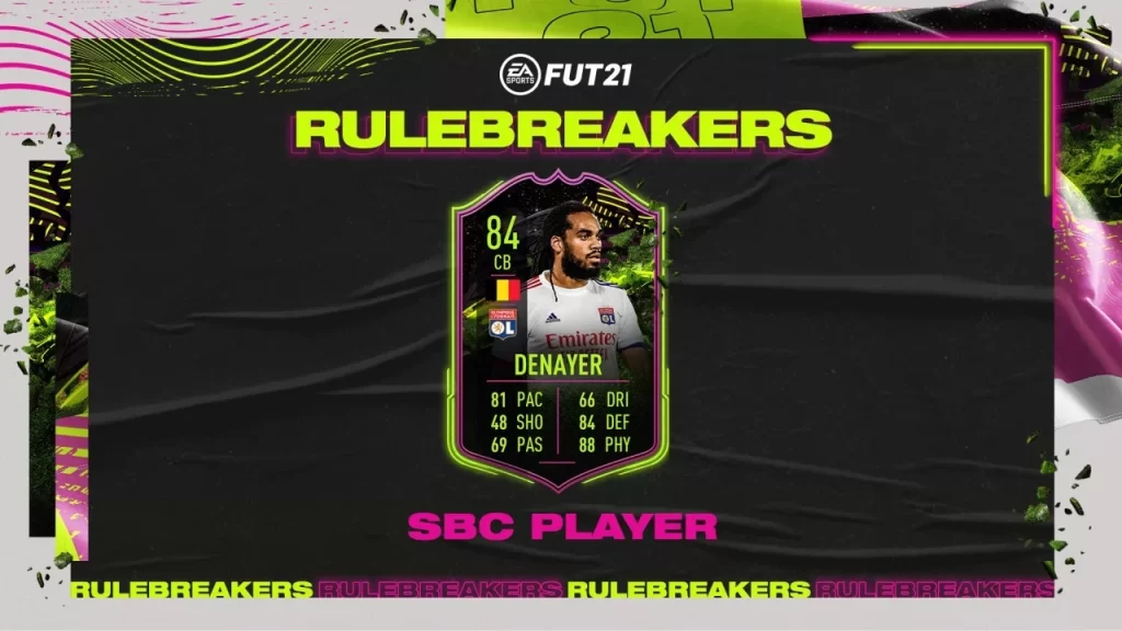 FIFA 21 Rulebreakers Jason Denayer SBC Solution