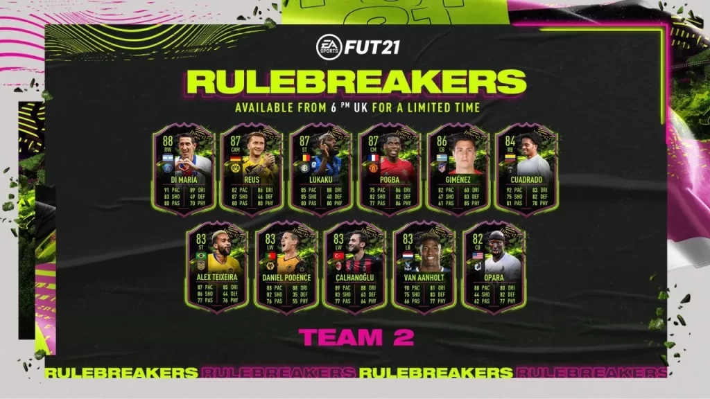 FIFA 21 Rulebreakers Team 2 - What is that?