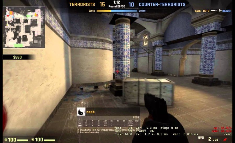 1v4 taking b Dust 2 - Counter Strike: Global Offensive