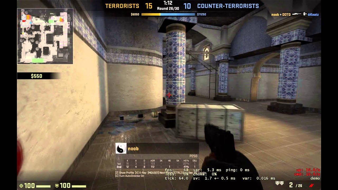 1v4 taking b Dust 2 - Counter Strike: Global Offensive