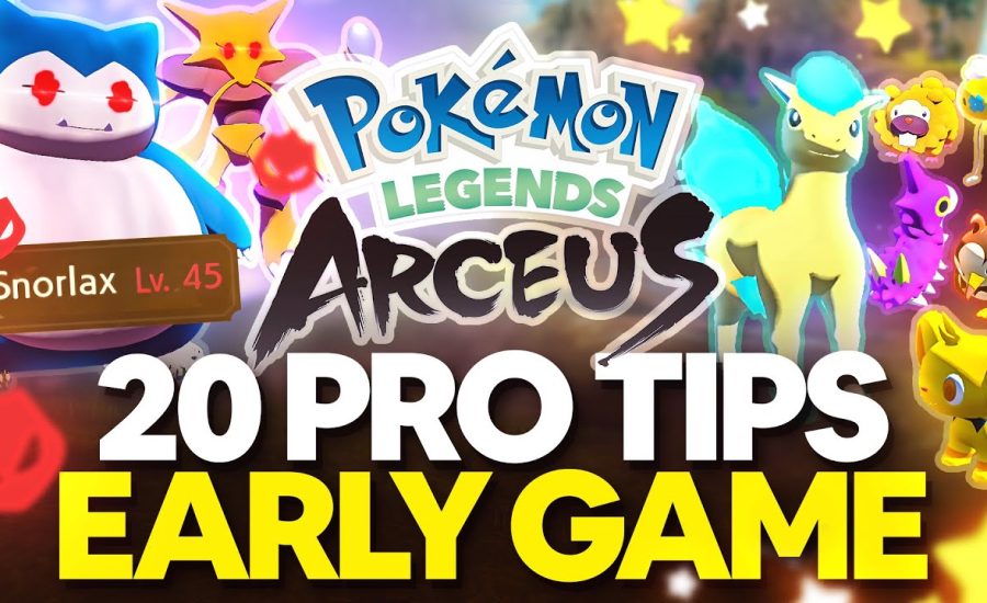 20 PRO Tips for Early Game in Pokemon Legends Arceus