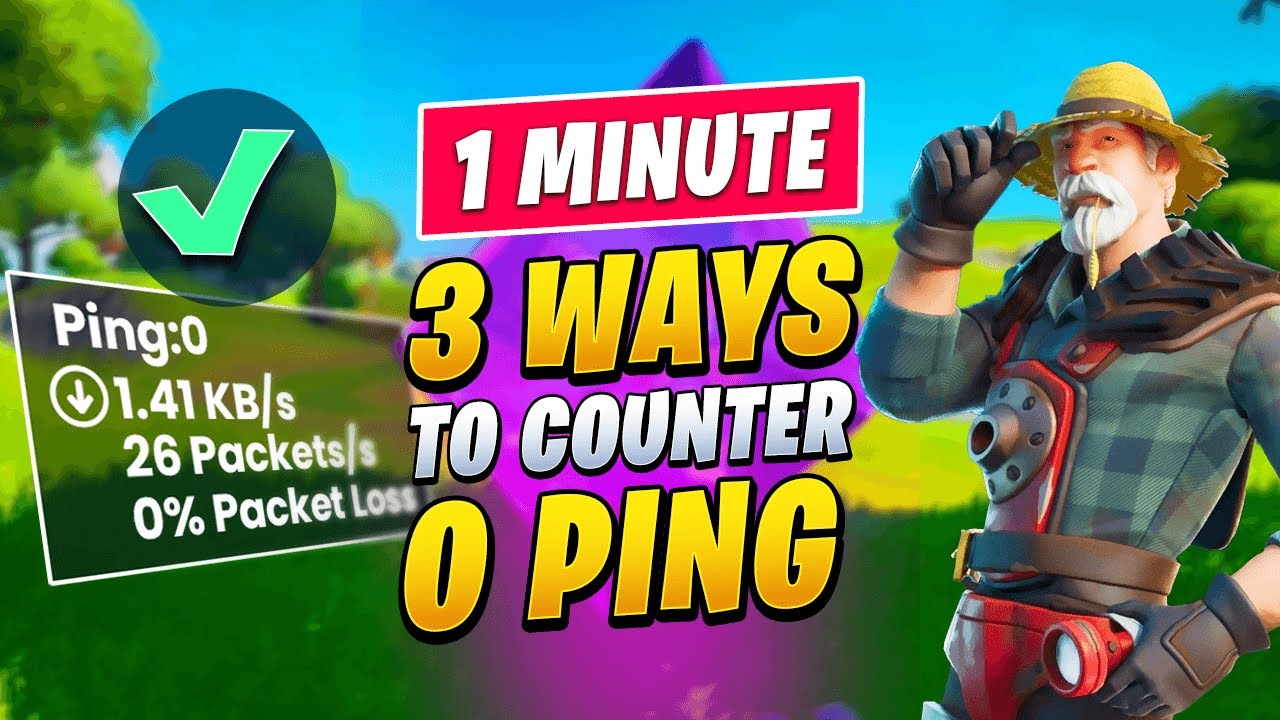 3 Quick Ways To COUNTER 0 PING WKEY PLAYERS! (Fortnite Tips & Tricks #Shorts)