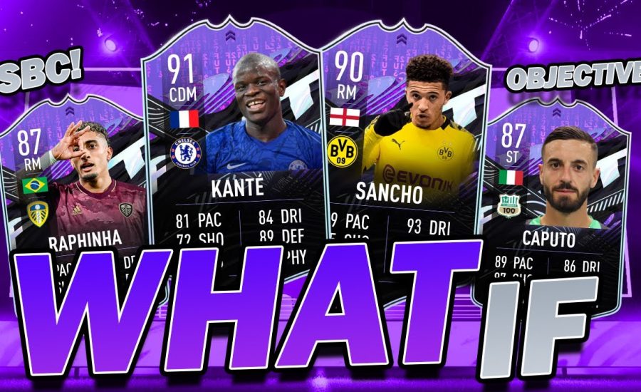 'WHAT IF' PROMO IS HERE! HOW IT WORKS + DETAILS AND TEAM 1! KANTE 91, SANCHO 90, GOMEZ 90 - FIFA 21