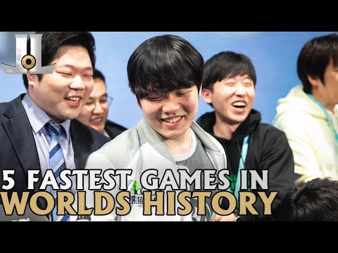 5 Fastest Games in Worlds History | #Worlds2020