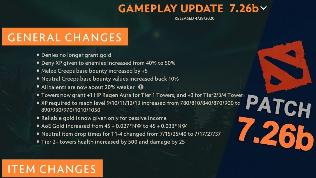 7.26b Most Important Changes | Meta TL:DR | Dota 2