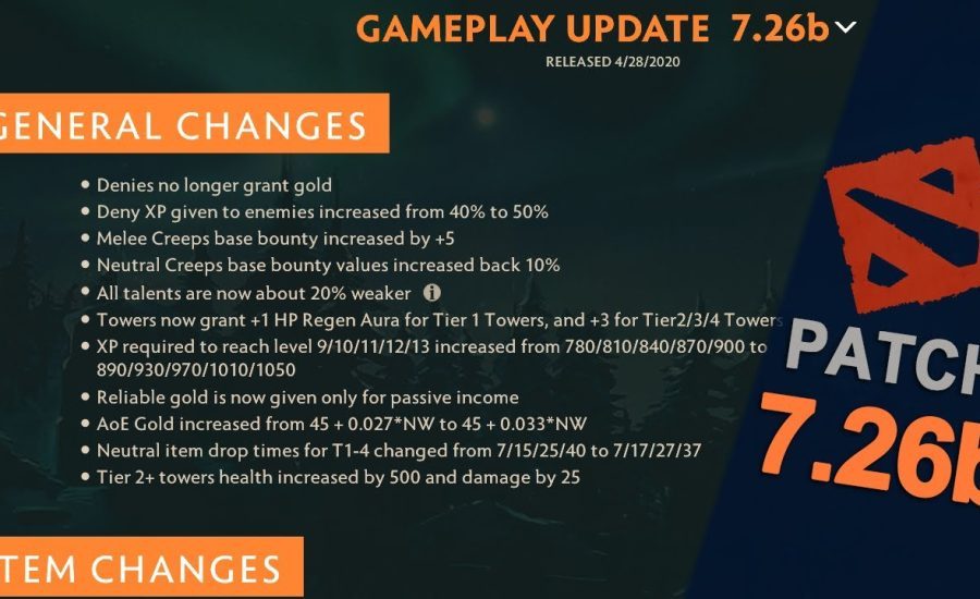 7.26b Most Important Changes | Meta TL:DR | Dota 2