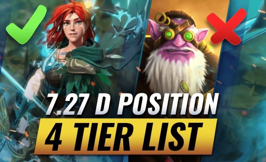 7.27d POSITION 4 Tier List With Jenkins & Newsham - Dota 2 Tips