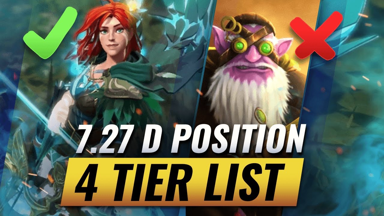 7.27d POSITION 4 Tier List With Jenkins & Newsham - Dota 2 Tips