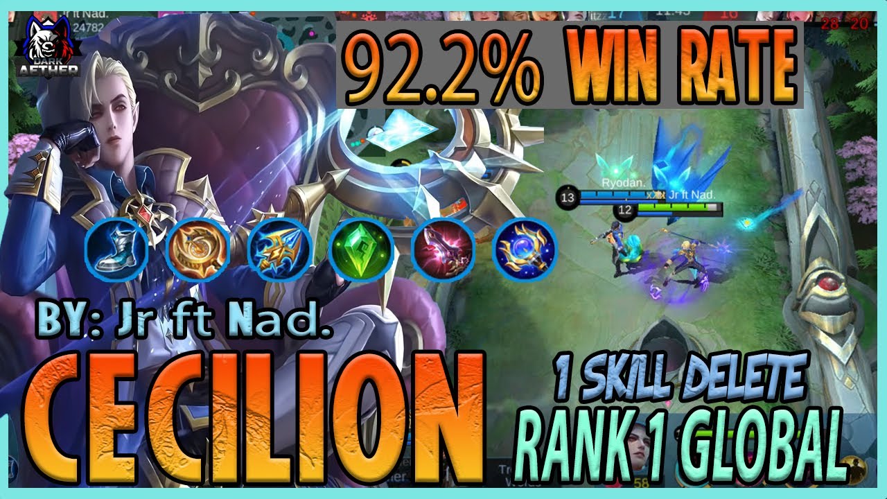 92.2% WIN RATE CECILION SUPPORT GAMEPLAY |  RANK 1 GLOBAL CECILION GAMEPLAY | MOBILE LEGENDS 2022