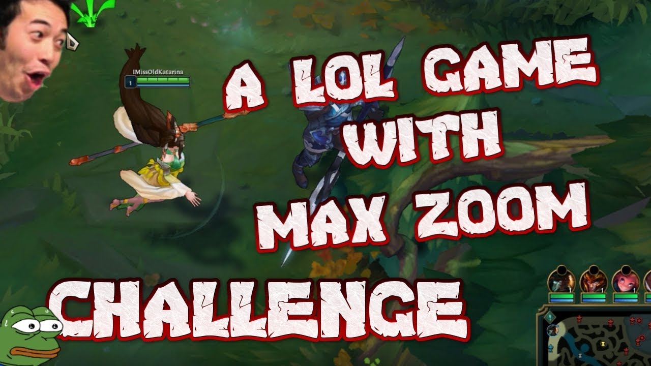 A LEAGUE OF LEGENDS GAME WITH MAX ZOOM | DON'T TRY THIS CHALLENGE AT RANKED | Full Gameplay