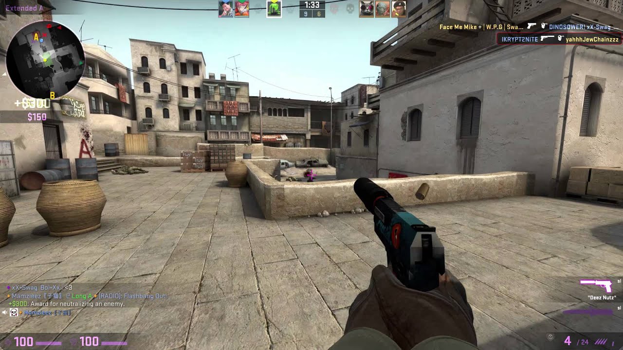 ACE round + Flash impact kill (CS:GO)