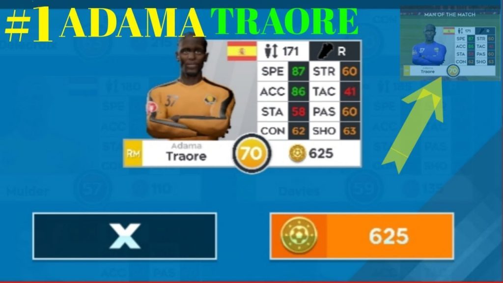 ADAMA TRAORE | Dream League Soccer # 1