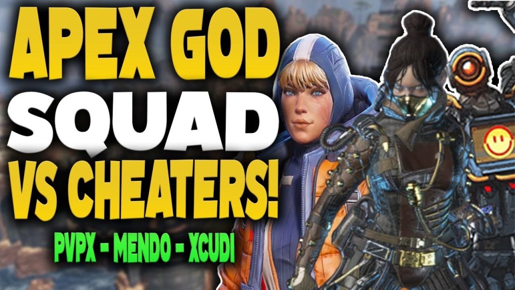 APEX GOD SQUAD vs AIMBOT CHEATER ft. Mendokusaii & xCudi