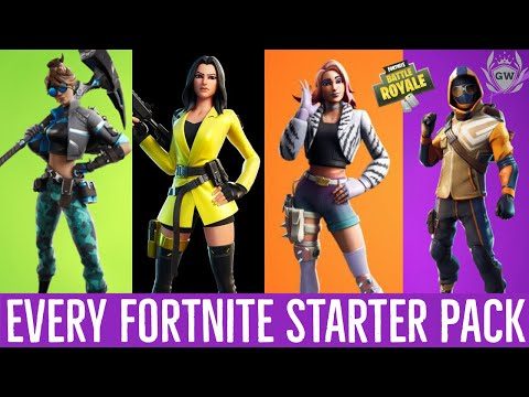 All Fortnite Starter Packs! The History of Fortnite Starter Packs!