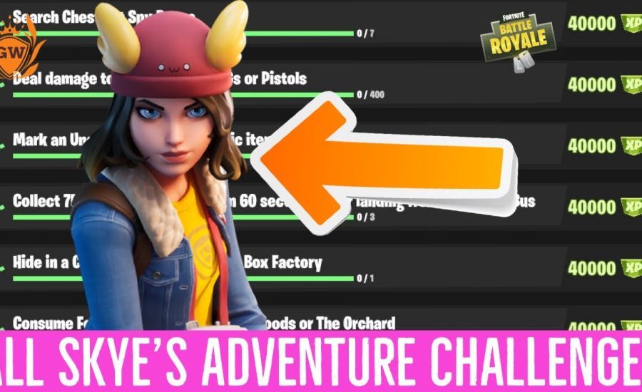 All Skye's Adventure Week 7 Challenges and Rewards in Fortnite!