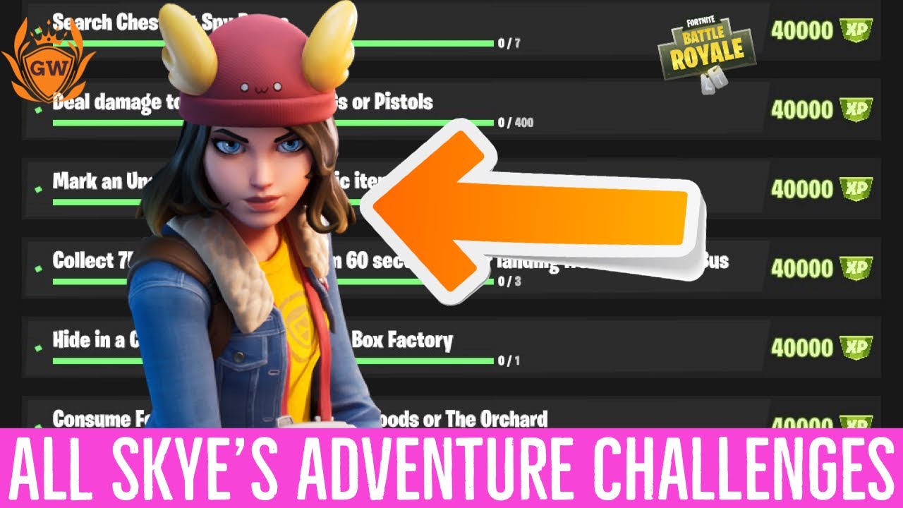 All Skye's Adventure Week 7 Challenges and Rewards in Fortnite!