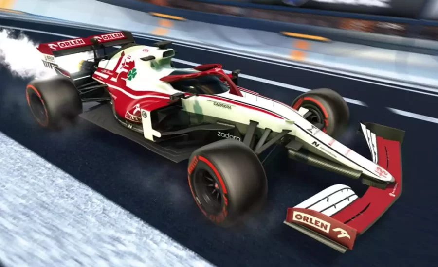 All new F1 paint jobs in Rocket League Season 3