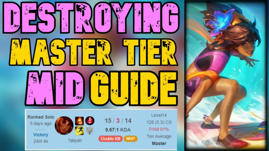 Autofilled Taliyah Mid Destroys Master Elo - Taliyah Gameplay Guide (Runes, Builds, Micro, Macro).