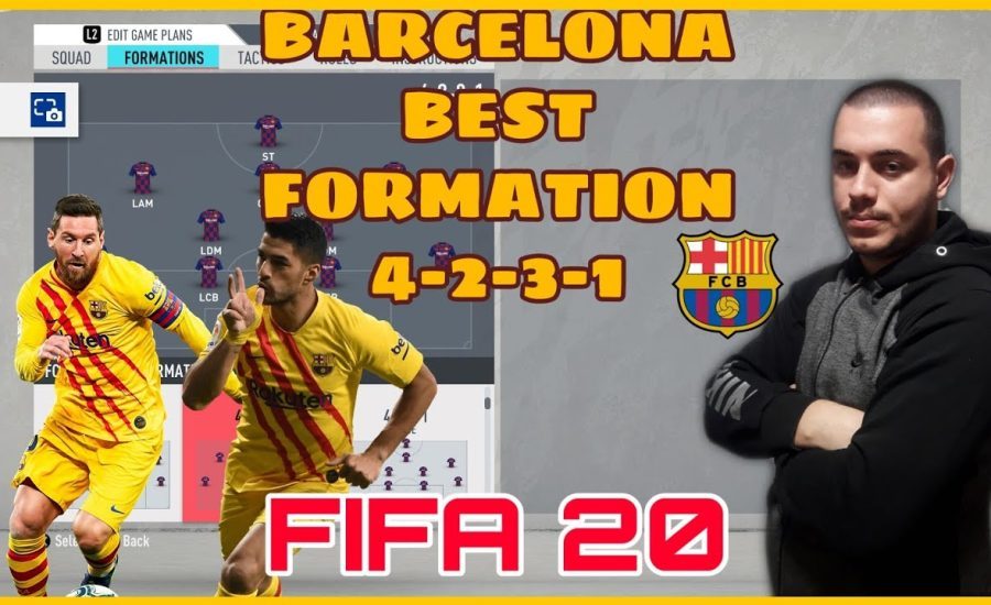BARCELONA - BEST FORMATION, CUSTOM TACTICS & PLAYER INSTRUCTION! FIFA 20