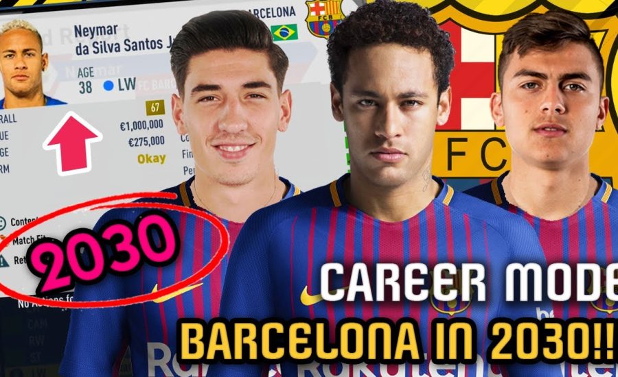 BARCELONA IN 2030!!! - FIFA 17 Career Mode (Neymar, Dybala, Bellerin)