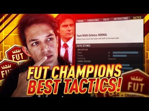 BEST FUT CHAMPIONS TACTICS AND SETTING (MUST WATCH!) FIFA 17 ULTIMATE TEAM