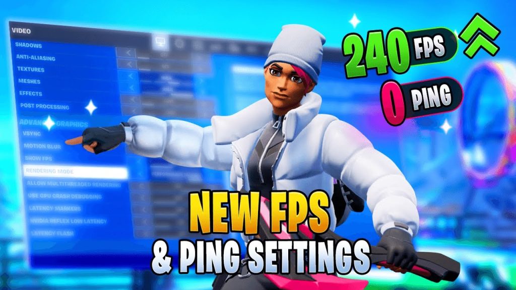 BOOST Your FPS & PING With The PERFECT SETTINGS In Fortnite Chapter 3 Season 3!